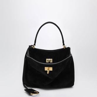 Balenciaga Rodeo Mini handbag in calf suede, black
