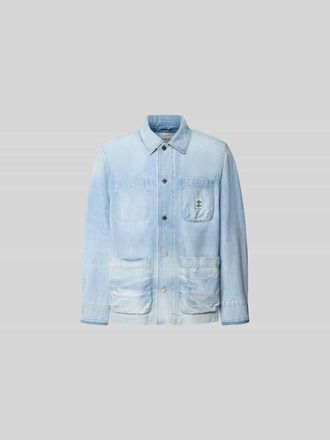 Closed Closed Relaxed Fit Hemdjacke in Denim-Optik in Hellblau, Gr&ouml;&szlig;e XL