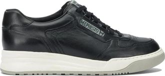 Mephisto Norwin Sneaker - Heren - Sneakers - Zwart - 42 EU - Leer - Schoenen