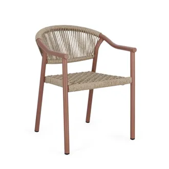 Decorspace Sedia canarias Struttura In Alluminio, Intreccio In Fibra Sintetica, Per Interni Ed Esterni -antracite / Confezione Da 1 Pezzo