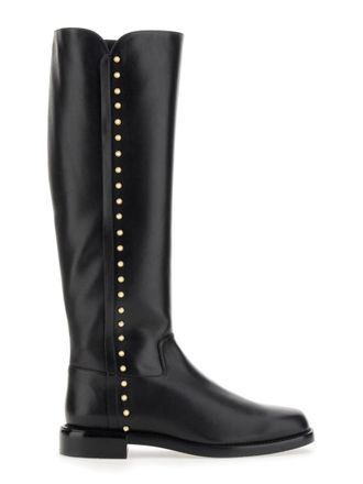 Stuart Weitzman Black Leather Boots