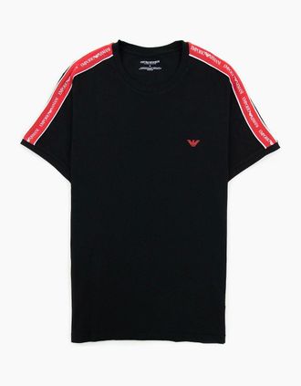 Emporio Armani Mens Emporio Armani Core Logo Band Regular Fit T Shirt Black - Size: 38
