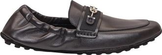 Ferragamo Nomadic Stories Rijlaarsjes - Heren - Loafers - Zwart - 40 EU - Leer - Schoenen