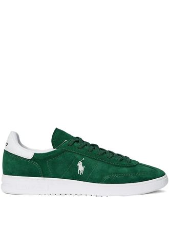 Polo Ralph Lauren logo-embroidered suede sneakers - Green