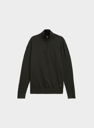 Projek Raw Mens Zip-neck supple knit sweater