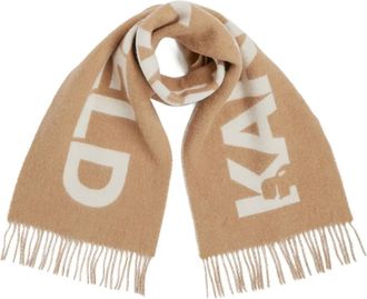 Karl Lagerfeld Sciarpa K/Essential con effetto jacquard - Marrone