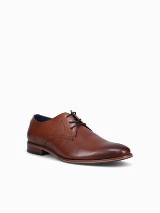 Florsheim Mens Flex Plain Toe Oxford Shoes In Cognac
