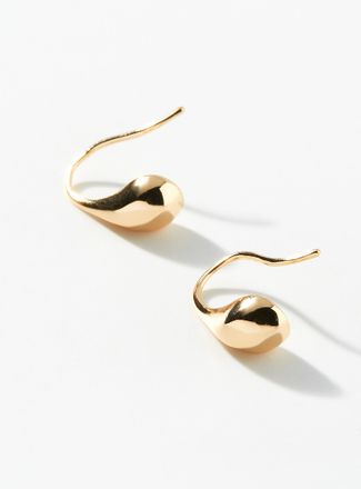 Simons Womens Metallic teardrop earrings