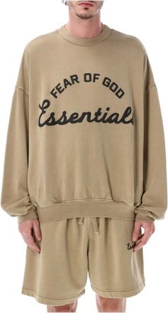 Fear of God Training 90s Crewneck Sweatshirt - Heren - Sweatshirts - Beige - XL - Katoen - Hoodies & sweatvesten