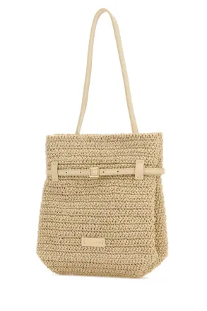 Manu Atelier Womens Tote Shoulder Beige Raffia
