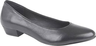 Mod Comfys CELIAS Ladies Leather Court Shoes Black UK 6