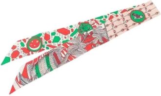 Herm&egrave;s Pre-owned La Danse des Amazones Twilly Sjaal - Dames - Vintage Accessoires - Veelkleurig - ONE Size - Vintage