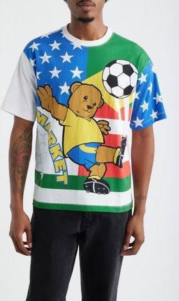 Market SMILEY Shoot Ur Shot Graphic T-Shirt in White Multi at Nordstrom, Size Xx-Large