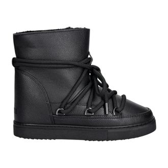 INUIKII Schoenen, Dames, Zwart, 42 EU, Leer, Volledig Leren Wedge