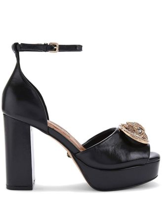 Kurt Geiger Chelsea sandalen met plateauzool - Zwart