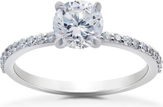 Pompeii3 1 1/4 ct Lab Grown Diamond Sophia Engagement Ring 14k White Gold