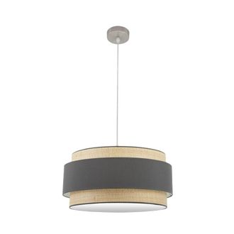 Fabrilamp Colgante Modelo Kandy Natural/gris 3 Luces - Fabrilamp