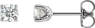 Diamond2Deal 1/3ct Lab-Grown Diamond Stud Earrings Clarity SI, Color G-H, 14k Gold