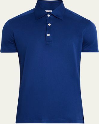 Kiton Mens Cotton Polo Shirt