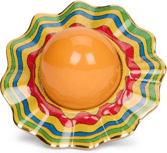 Moschino Anello a Fascia Ondulata - - Accessories - Donna - Multicolore - ONE SIZE