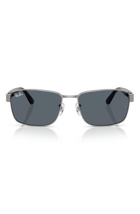 Ray-Ban 62mm Square Sunglasses in Blue at Nordstrom