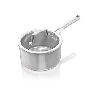 Ninja Cacerola Ninja Everclad C90218eui De 18 Cm De Acero Inoxidable 18/10 De 3 Capas Con Tapa De Vidrio Inducci&oacute;n Hasta 300 &deg;c