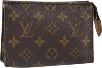 Louis Vuitton Pre-owned Clutches, female, Brown, Size: ONE SIZE Pre-owned Vintage Monogram Pouch