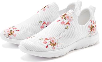 Lascana Sneaker zum Reinschlüpfen mit blumigem Muster VEGAN