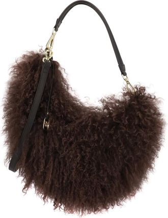 Kazar Zachte Schapenvacht Tas - Dames - Schoudertassen - Bruin - ONE Size - Leer - Tassen