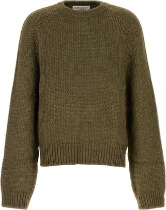 Our Legacy Olive Green Wool And Silk Sweater