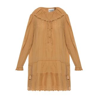 Isabel Marant Kleedjes, Dames, Beige, S, Katoen, Lenora Jurk
