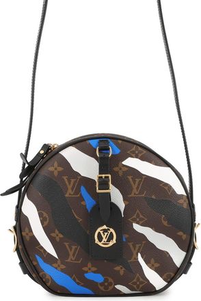 Louis Vuitton Monogram Black Blue Noir White Monogram Handbag Shoulder Bag (Pre-Owned)