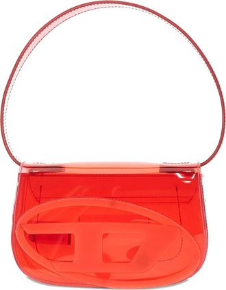 Diesel 1DR-Iconic Schoudertas - Dames - Schoudertassen - Rood - ONE Size - Leer - Tassen