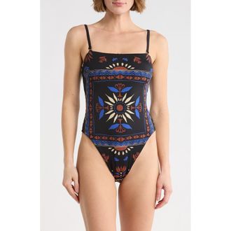 Vitamin A Mila One-Piece Swimsuit in La Sol at Nordstrom Rack, Size X-Large
