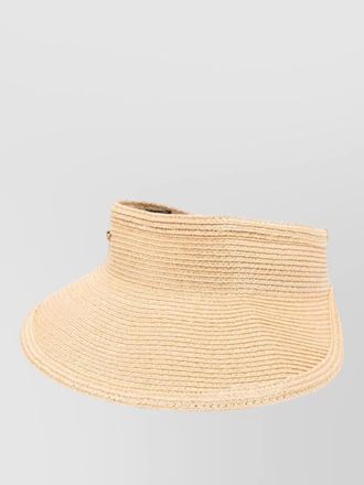 Borsalino jasmine visor hat wide brim strap