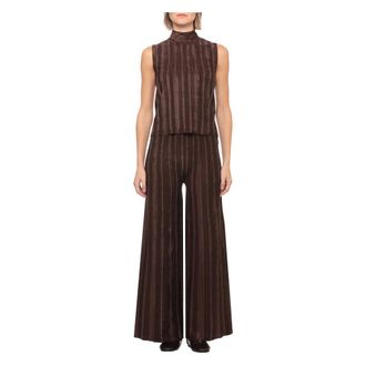 D.exterior Top Girocollo in Viscosa - - Tops - Donna - Marrone - M