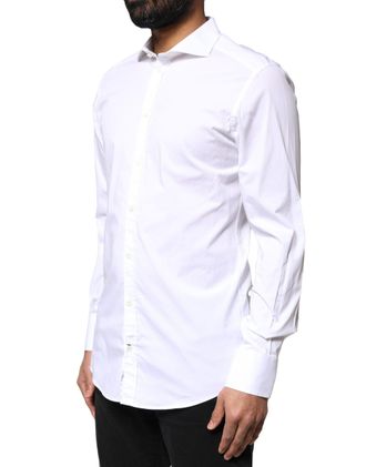 Dolce & Gabbana Cotton-Elastane Dress Shirt - White
