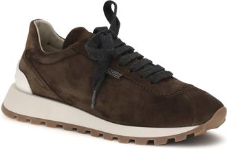 Brunello Cucinelli Womens Runner Sneakers Espresso