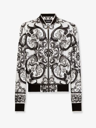 Dolce & Gabbana Silk jacket with Maiolica print - DOLCE & GABBANA - gender_Man