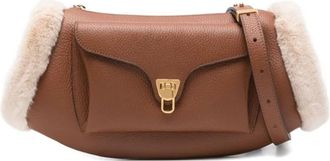 Coccinelle Bruin Beige Handtas Elegante Stijl - Dames - Schoudertassen - Bruin - ONE Size - Tassen