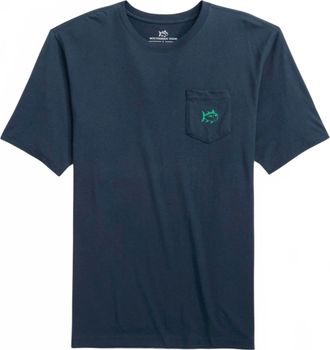 Southern Tide Mens Basket Of Beers Tee In Dress Blue
