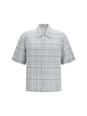 Sunflower Mens Short-Sleeved Shirt Adam Blue Cotton