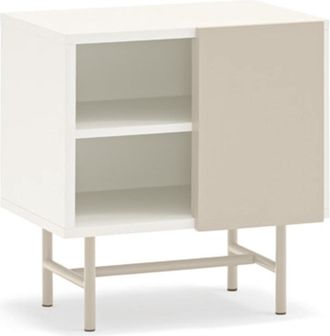 Teulat Design Beistell- und Nachttisch nube 50 x 56 cm, Cream/Sand