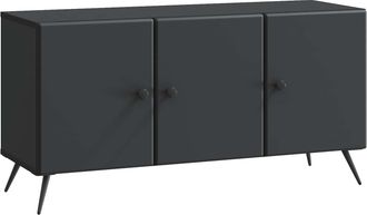 vidaXL Mueble De Tv Negro 99 X 34,5 X 50 Cm Madera De Ingenier&iacute;a Vidaxl