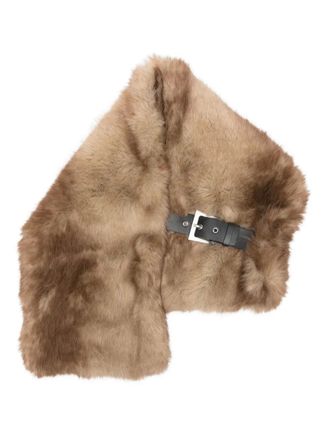 Apparis Rowen scarf - women - Polyurethane/Recycled Polyester/Recycled Polyester - One Size - Brown