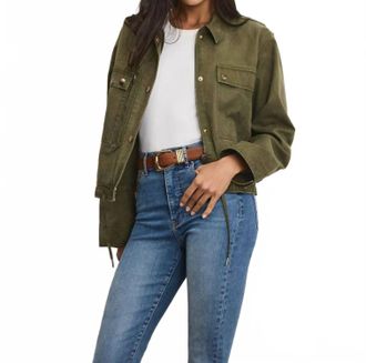 Veronica Beard Stephen Bomber Jacket In Army