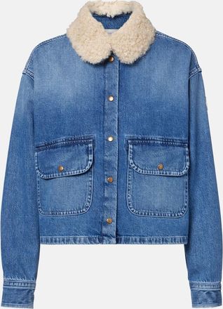 Moncler Camicia di jeans con teddy