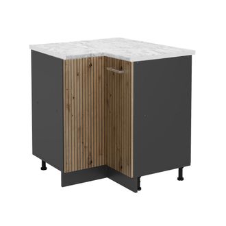 Vicco Armario De Esquina R-line, Roble Artesanal, 75.6 Cm, Et M&aacute;rmol