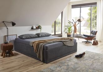 Westfalia Polsterbetten Polsterbett »Texel« Komforthöhe mit Zierkissen, Bettkasten bei Ausführung mit Matratze