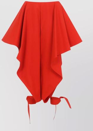 Alaia asymmetric draped skirt pants tie waist